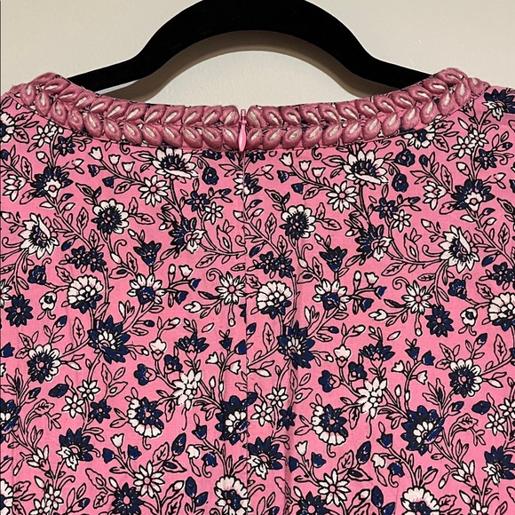 Roller Rabbit | Cluny Print Naema long sleeve mini dress Women’s size S Ruffle - Picture 7 of 11